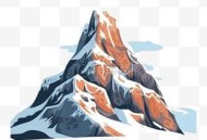 1家5口AI爬野山被困,如何用ai绘制雪山？