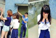 13岁女生被多人殴打,梅州13岁女孩因瞪他人一眼，被3名女子带回家"审问"殴打，你怎么看？