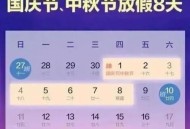 国庆中秋双节放8天,明年中秋节国庆双节放假几天？