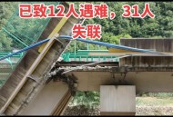 站桥梁跳水护栏倒塌,一脚桥栏杆倒塌视频