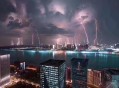 长沙暴雨楼梯变瀑布,长沙暴雨视频