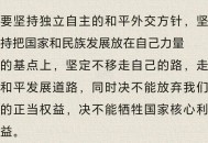 坚持走和平发展道路,走和平发展的道路,是？