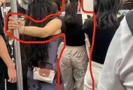 女子故意夹门赶地铁,地铁口可以摆摊吗？