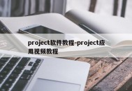 project软件教程-project应用视频教程
