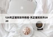 t20天正建筑软件教程-天正建筑软件2020