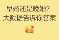 晚婚离婚风险更低,为什么有的人早婚会离婚晚婚会幸福？