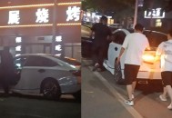 3男子酒后推车回家,两男子喝酒后推车回家