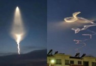 哈尔滨现发光飞行物,哈尔滨出现不明飞行物追逐，持续1个多小时，难道真有外星人吗？