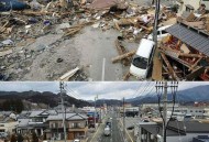 第一波海啸已抵日本,日本发生海啸时，海水冲上岸多远？