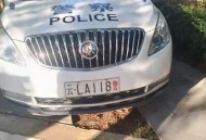 将私车改为白色警车,警车挂民用牌照合法吗？
