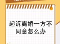 93岁男子起诉离婚,离婚男方拒不出庭怎么办？