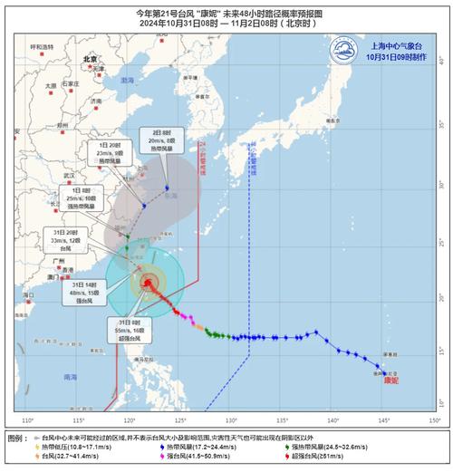 丹娜丝加强为台风级,台风丹娜丝登陆时间地点确定,丹娜丝台风对厦门影响大吗?